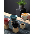 Pikkukuva 4 / 5: 200 ml keraamiset mukit, kartio suppilo, tee, cappuccino, kahvikupit pohjalla, toiminnallista taidetta blue