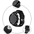 Miniatyrbilde 3 av 3: Suunto Core Rem, Erstatningsklokkereim i Gummi For Suunto Core Ss014993000. F1201 black