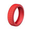 Pikkukuva 1 / 5: Pehmeät silikoniset matkalaukkupyörien suojukset, jotka vaimentavat ääntä ja vähentävät melua liikematkoilla käytettäville matkatavaroille Red 1pcs