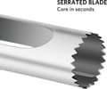 Miniatyrbilde 4 av 5: Eplekjernefjerner, Eplekjernefjerner med ABS-håndtak, Taggete rustfritt stålblad Black