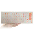 Miniatyrbilde 4 av 5: Koreanske Tastaturklistremerker Matt PVC Tastatur Klistremerke Bokstaver Transparent For PC White