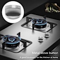 Miniatyrbilde 5 av 5: 4 stk. knotter komfyr gasskomfyr knotter metall gasskomfyr knotter gasskomfyr kontroll metall komfyr knotter for