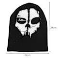 Pikkukuva 2 / 4: Aavemaske - Balaklava Moottoripyöräilyyn ja Paintballiin Yksi Koko Väri Musta