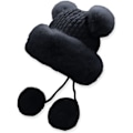 Miniatyrbilde 2 av 6: Hatt Varm Ull Øre Strikket Beanie Tykk Beanie Søt Dame Snø Vinter Baseball Caps Varmeste Hatt for Menn Khaki