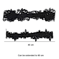 Miniatyrbilde 5 av 5: 2 stk Bryllupsblonderim Bryllupsbrud Strømpebånd svart black