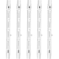 Miniatyrbillede 1 af 5: 100W 118mm R7s Dæmpbar Halogen Pære Blyant Varm Hvid 2800K r7s Lineær 1500lm Spotlight AC220-240V (5 stk)