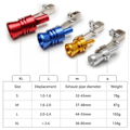 Miniatyrbilde 2 av 5: Turbo Whistle Eksosrør Overdimensjonert Brøl-Lager for Biler og Motorsykler, Bil Turbo Lyd Whistle Eksos Lydforsterker Sølv Yellow L