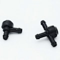 Miniatyrbillede 1 af 5: Til C30 C70 S40 S60 S80 V50 V70 Forrudevasker 2 & 3-vejs Forbindelsesventil. (sort)(2 stk)