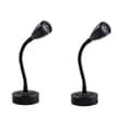 2 stk. Leselys LED Spotlight 12v Dimbar Bryter Vegg Sengelampe Interiørlys Bobil 6500k Hvit For Bobil
