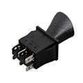Pikkukuva 3 / 5: -Stop-Back DPDT 6-nastainen lukittava keinukytkin KCD4-604-6P autokytkin