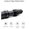 Miniatyrbilde 4 av 5: Ekstra Lang Karbonfiber Usynlig Selfiestang Justerbar Forlengelsesstang for X2 / ONE R / Selfiestang