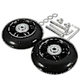Pikkukuva 4 / 4: Äänetön matkalaukun pyöräsarja yleispyörä kumipyörä matkalaukun laakerin korjaussarja -45mm*18mm-bebetter 70mm*24mm
