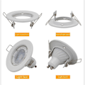 Pikkukuva 3 / 5: 6 kpl Upotettava alasvalokehys LED-kattovalaisimet Alasvalo MR16 Kattospottivalaisin