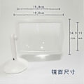 Miniatyrbillede 5 af 5: 3x Stort Håndfrit Forstørrelsesglas med 360° Rotation, LED-lys & Stativ - Bærbart til Læsning, til Gaver