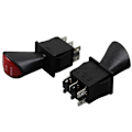 Pikkukuva 4 / 5: -Stop-Back DPDT 6-nastainen lukittava keinukytkin KCD4-604-6P autokytkin