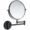 Udtrækkeligt badeværelsesspejl, foldbart makeupspejl - sort, 1 stk.