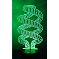 Miniatyrbild 5 av 5: Spiral Tornado 3D Nattlampa LED Illusion Lampa Sängbordslampa Skrivbordslampa