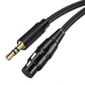 3,5 til XLR hun til XLR mikrofonforstærker højttaler lydkabel 3,5 mm til XLR kabel 2M/6,56Ft