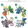 Miniatyrbilde 3 av 5: 48 Phantom Ninja Minifigurer Vs. Basilisk Med Våpen - Utdannende Byggeklosser For Barn