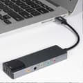 USB Ljudkort 7.1 5.1 Kanal Externt Ljudkort SPDIF Optisk för PC Dator
