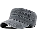 Miniatyrbillede 1 af 3: Unisex Vintage Militær Hærhue Justerbar Baseball Cap Grå grey