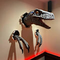 Miniatyrbild 5 av 5: Dinosaurieväggskulpturer 3D Resin T-rex Väggmonterade Tyrannosaurus Statyer, 100% Nya Blue