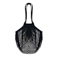 Miniatyrbilde 1 av 5: Mesh Bag - Gjenbrukbar, Vaskbar, Foldbar Bomullsnettpose for Frukt, Grønnsaker og Varehandel - Kjøkkenutstyr Kaesi Black