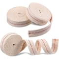 Miniatyrbilde 1 av 5: Sett med 3 ruller med solid flat bomullsveke, 15 mm, for parafinbrennere, oljelamper, vekeruller for oljelamper for DIY-tilbehørsproduksjon
