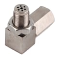 Miniatyrbillede 2 af 5: Bil Ilt Sensor Spacer 90 Grader CEL Bung Fix til Check Engine Light M18X1.5 Katalysator