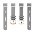 Pikkukuva 4 / 5: Yhteensopiva Garmin Fenix 7S QuickFit 20mm läpinäkyvän designin kellon ranneke säädettävä silikoninen Grey