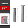 Miniatyrbilde 2 av 5: Enkelt å installere sett med 4 bordben, høydejusterbare for å matche forskjellige hjemmestiler Gray 25cm-40cm