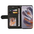 Miniatyrbillede 2 af 5: KT Læder Serie-1 Til Motorola Edge 50 Neo 5G Læderetui Farvesammensætning Telefon Cover Wallet Stativ Multicolor Style A