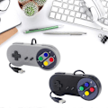Miniatyrbilde 2 av 3: Retro Gaming Joypads Gamepad Kablet USB Spillkontrollere for SNES Emulatorer Støtte for RaspberryPi Retro USB Kontroller Black