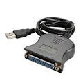 Miniatyrbilde 1 av 5: USB Hann til DB25 Hunn Port Skriver Parallell Konverter Kabel 25Pin Adapterledning