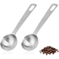 Miniatyrbild 1 av 4: 2 st Rostfria Matbordsskedar, Kaffemätskedar, Liten Metallsked (1 msk/15 ml)