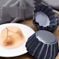 Miniatyrbillede 5 af 5: 12-delt Æggetærteform 7,5 cm Mini Kageform Kulstofstål Pandekagepande (Sort)