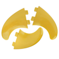Pikkukuva 1 / 5: 3kpl FCS G5 Surfboard Tail Fin Vasen Keskiosa Oikea Surffausvarusteet Longboard Shortboardille Yellow