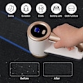 Miniatyrbillede 3 af 5: Elektrisk Fussel Fjerner, Genopladelig Stofshaver Med LED Display & Stor Affaldsboks Til Fjernelse Af Fnuller Fra Tøj White gold B