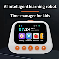 Miniatyrbild 1 av 4: Barn AI Intelligent Väckarklocka Multifunktionell Röstinteraktionsmaskin Tidshantering Självdisciplinerad Klocka B