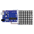 Miniatyrbild 3 av 5: 3 x U 64 LED Matrix Panel CJMCU-8X8 Modul Kompatibel med för och för