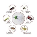Miniatyrbillede 5 af 5: Insekt Edderkop Sommerfugl Afviser Fælde Foldbar Bærbar Fang Edderkopper Kakerlakker Fluer Hjem Udendørs Have Væsentlige Forsyninger rose red
