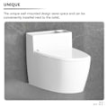 Miniatyrbillede 2 af 4: Vægmonteret Askebæger Badeværelse med Låg Toiletformet Askebæger