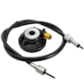 Pikkukuva 3 / 5: 12mm Nopeusmittarin Vaihdevivun Hammaspyörä Kaapelilla GY6 50cc 150cc Skootterin Osat