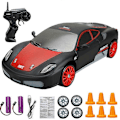 Miniatyrbild 2 av 5: HaKeLai 2.4G Hög Hastighet Drift RC Bil 4WD Leksak Fjärrkontroll AE86 Modell GTR Fordon Bil RC Racing Bilar Leksak för Barn Julgåvor Ferrari R-2B