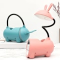 Miniatyrbilde 2 av 5: Multifunksjonell Bordlampe LED USB Berørings nattlys Trinnløs dimming Skrivebordslampe Øyevern Dark blue