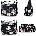 Miniatyrbillede 2 af 5: Crossbody taske til kvinder skuldertaske håndtaske pung afslappet rejse multi-lomme (solsikke)