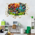 Miniatyrbild 3 av 5: Minecraft Väggdekaler Vardagsrum Barnrum Dekoration PVC Dekaler