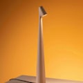 Miniatyrbillede 4 af 5: Elegant Slank Konisk Fod Bordlampe Bærbar Dæmpbar Led Skulptur Lys Dec Gray