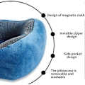 Miniatyrbild 3 av 5: Bekväm Resekudde - Flygplanskudde - Bilkudde - Resekudde i Memory Foam - Resekudde - Resekudde - Resekudde - Vuxen, (Blå)