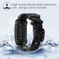 Miniatyrbillede 5 af 5: 3 bands kompatibel med Fitbit Ace 2 sort black